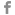 A gray pixel art like picture of the letter f.